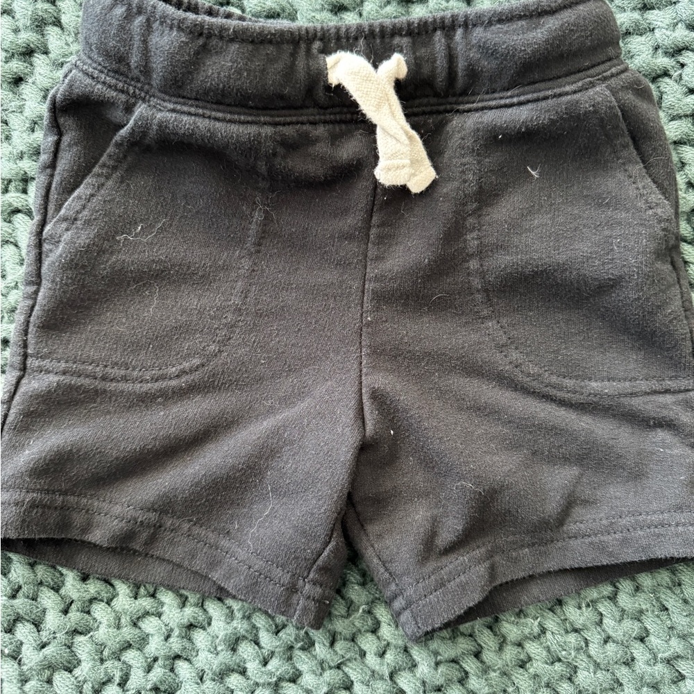 Cat & Jack Black Kids Shorts with Drawstring